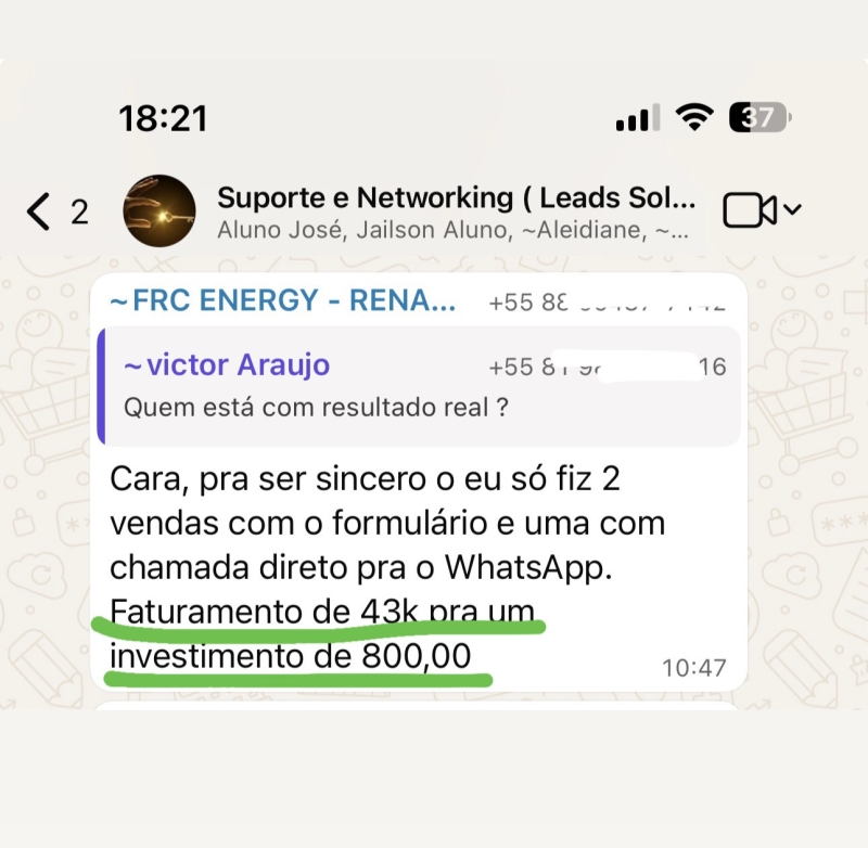 Resultado de Victor Araújo — FRC Energy